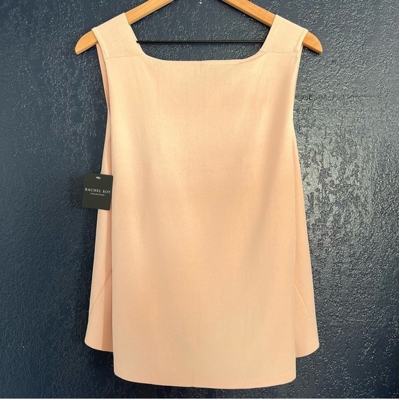 Rachel Roy Collection Blush Pink Sleeveless Knit Blouse - Picture 2 of 3